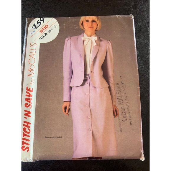 McCall's Misses Jacket Skirt Sewing Pattern Sz 6 - 10 9110 - Uncut - Picture 9 of 9